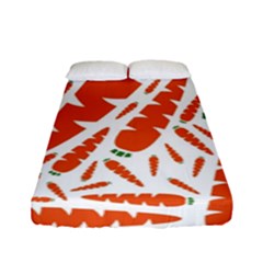 Carrots Fruit Vegetable Orange Fitted Sheet (full/ Double Size)