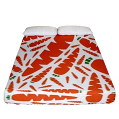 Carrots Fruit Vegetable Orange Fitted Sheet (california King Size)