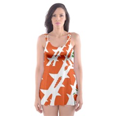 Carrots Fruit Vegetable Orange Skater Dress Swimsuit