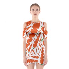 Carrots Fruit Vegetable Orange Shoulder Cutout One Piece