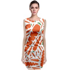 Carrots Fruit Vegetable Orange Classic Sleeveless Midi Dress