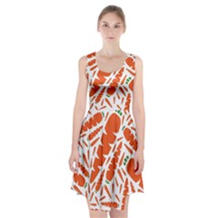 Carrots Fruit Vegetable Orange Racerback Midi Dress