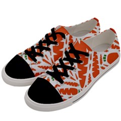 Carrots Fruit Vegetable Orange Men s Low Top Canvas Sneakers by Mariart