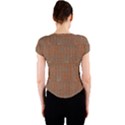 Brick Wall Brown Line Crew Neck Crop Top View2