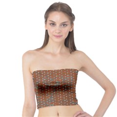 Brick Wall Brown Line Tube Top by Mariart