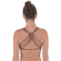 Brick Wall Brown Line Got No Strings Sports Bra View2