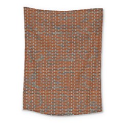 Brick Wall Brown Line Medium Tapestry by Mariart