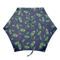 Canaries Budgie Pattern Bird Animals Cute Mini Folding Umbrellas by Mariart