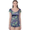 Canaries Budgie Pattern Bird Animals Cute Boyleg Leotard  View1