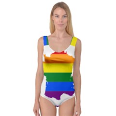 Flag Map Stripes Line Colorful Princess Tank Leotard  by Mariart