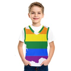 Flag Map Stripes Line Colorful Kids  Sportswear by Mariart