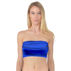 Dark Blue Stripes Seamless Bandeau Top