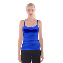 Dark Blue Stripes Seamless Spaghetti Strap Top