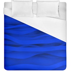 Dark Blue Stripes Seamless Duvet Cover (king Size)