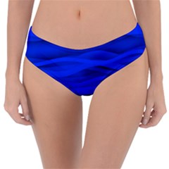 Dark Blue Stripes Seamless Reversible Classic Bikini Bottoms by Mariart