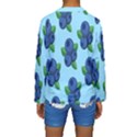 Fruit Nordic Grapes Green Blue Kids  Long Sleeve Swimwear View2