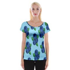 Fruit Nordic Grapes Green Blue Cap Sleeve Tops by Mariart