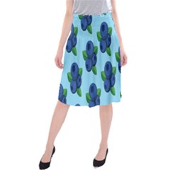 Fruit Nordic Grapes Green Blue Midi Beach Skirt by Mariart