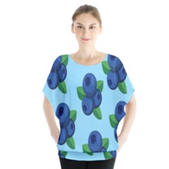 Fruit Nordic Grapes Green Blue Blouse