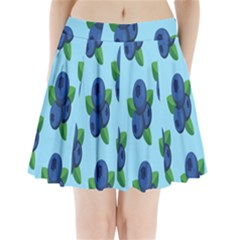 Fruit Nordic Grapes Green Blue Pleated Mini Skirt by Mariart