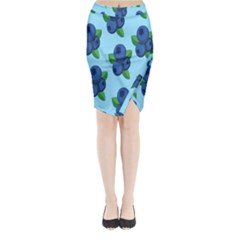 Fruit Nordic Grapes Green Blue Midi Wrap Pencil Skirt by Mariart