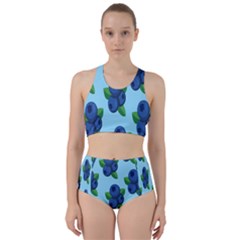 Fruit Nordic Grapes Green Blue Racer Back Bikini Set by Mariart