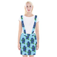 Fruit Nordic Grapes Green Blue Braces Suspender Skirt by Mariart