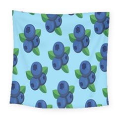 Fruit Nordic Grapes Green Blue Square Tapestry (large)