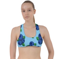 Fruit Nordic Grapes Green Blue Criss Cross Racerback Sports Bra by Mariart