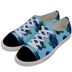 Fruit Nordic Grapes Green Blue Women s Low Top Canvas Sneakers by Mariart