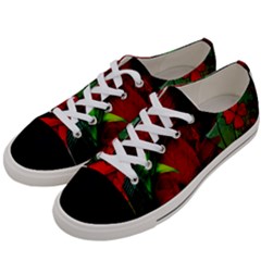 Flower Power, Wonderful Flowers, Vintage Design Women s Low Top Canvas Sneakers