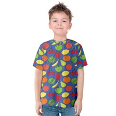 Fruit Melon Cherry Apple Strawberry Banana Apple Kids  Cotton Tee