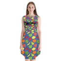 Fruit Melon Cherry Apple Strawberry Banana Apple Sleeveless Chiffon Dress   View1