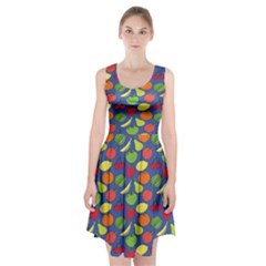 Fruit Melon Cherry Apple Strawberry Banana Apple Racerback Midi Dress by Mariart