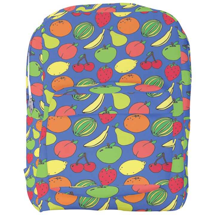 Fruit Melon Cherry Apple Strawberry Banana Apple Full Print Backpack