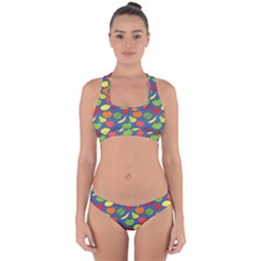 Fruit Melon Cherry Apple Strawberry Banana Apple Cross Back Hipster Bikini Set by Mariart