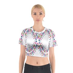 Free Symbol Hands Cotton Crop Top