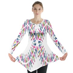 Free Symbol Hands Long Sleeve Tunic  by Mariart