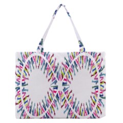 Free Symbol Hands Zipper Medium Tote Bag