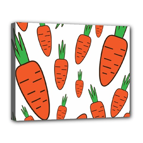 Fruit Vegetable Carrots Canvas 14  X 11  by Mariart