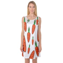 Fruit Vegetable Carrots Sleeveless Satin Nightdress by Mariart