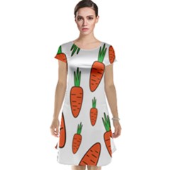 Fruit Vegetable Carrots Cap Sleeve Nightdress by Mariart