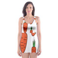 Fruit Vegetable Carrots Skater Dress Swimsuit