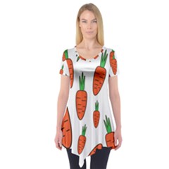 Fruit Vegetable Carrots Short Sleeve Tunic 