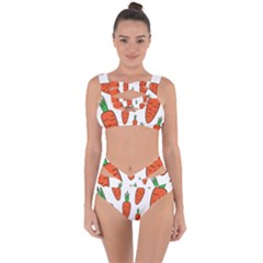 Fruit Vegetable Carrots Bandaged Up Bikini Set 