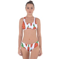 Fruit Vegetable Carrots Criss Cross Bikini Set by Mariart