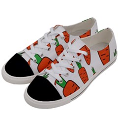 Fruit Vegetable Carrots Women s Low Top Canvas Sneakers by Mariart