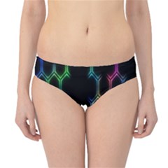 Grid Light Colorful Bright Ultra Hipster Bikini Bottoms