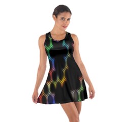 Grid Light Colorful Bright Ultra Cotton Racerback Dress by Mariart