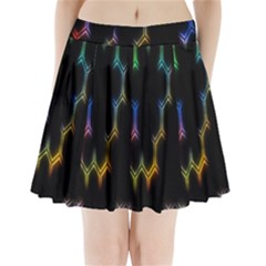 Grid Light Colorful Bright Ultra Pleated Mini Skirt